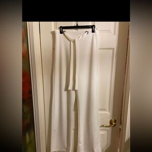 Flowy white pants